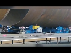 Montaje de soldadura de torres eólicas marinas, camas rotatorias de rodillos