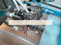 Plataformas dobles, tipo combinación flexible para manipulador automático de soldadura y método de soldadura MIG/MAG
