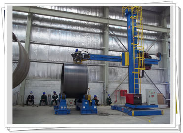 Cadena de producción de la torre del viento auge de la columna y estación auto de la soldadura del rotor
