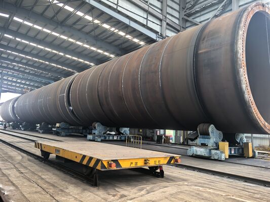 Rotadores de soldadura de auto-alineamiento de Ronniewell para el diámetro 5-12m Fabricación de torres de viento en alta mar