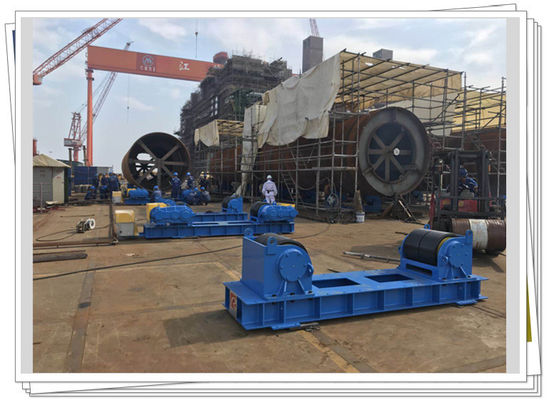 Rotor petroquímico 150T Rolls de torneado de soldadura de la columna
