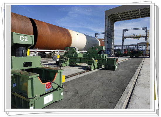 1000t cupo encima de cadena de producción de soldadura de la torre del viento costero del rotor