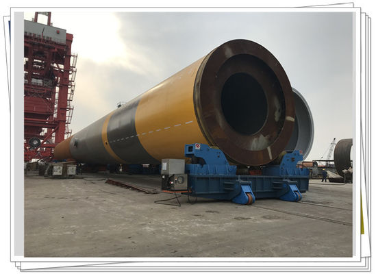 El final de Monopiles del rotor de la soldadura de la energía eólica costero monta la línea