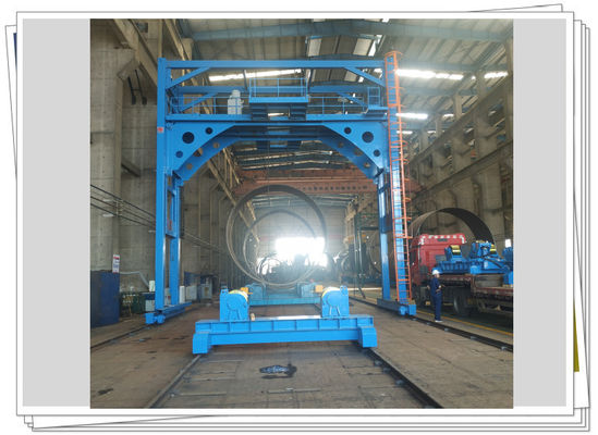 Estación común circular multi de soldadura de la plataforma de la torre de la sección del pórtico tubular de la fabricación los 8m